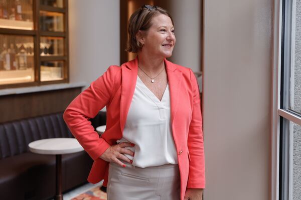 Kristi Cotten-Morris,  general manager of the Grand Hyatt Buckhead, poses for a photo at the hotel on Friday, Aug. 22, 2025. (Natrice Miller/AJC)
