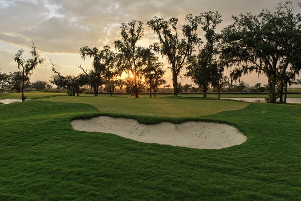 The renovation of the King and Prince Golf Club on St. Simons Island includes new green complexes. (Courtesy of Patrick Gregory/Beau Welling Design)