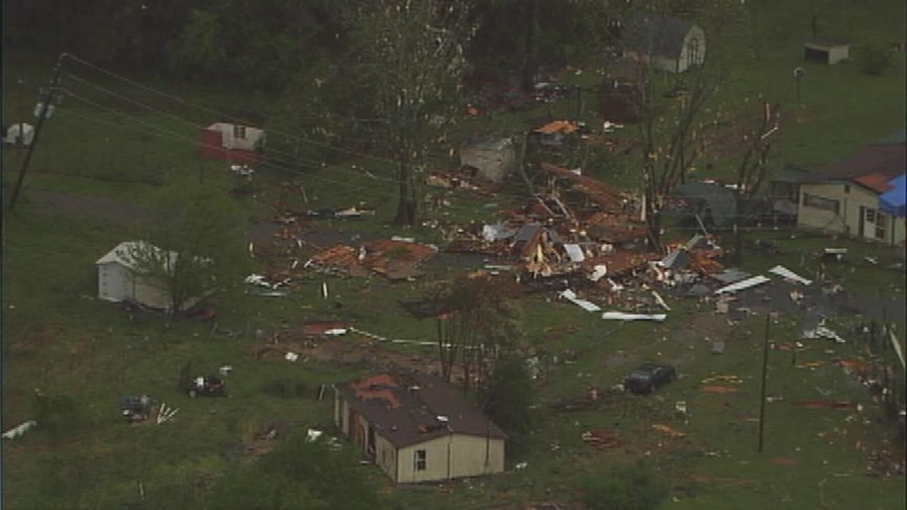 Storm damage in Newton county