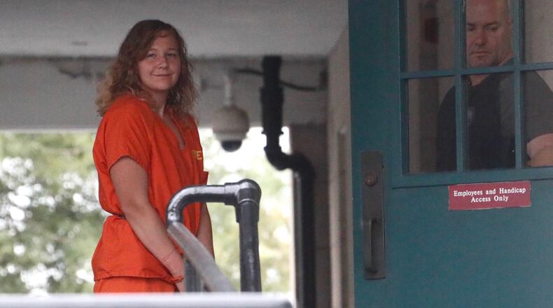 Aug 23, 2018 - Augusta -  Reality Winner, who pleaded guilty in June to leaking top-secret government documents about Russian meddling in the 2016 election, arrived to be  to be sentenced in a federal court in Augusta on Aug. 23.   Bob Andres / bandres@ajc.com