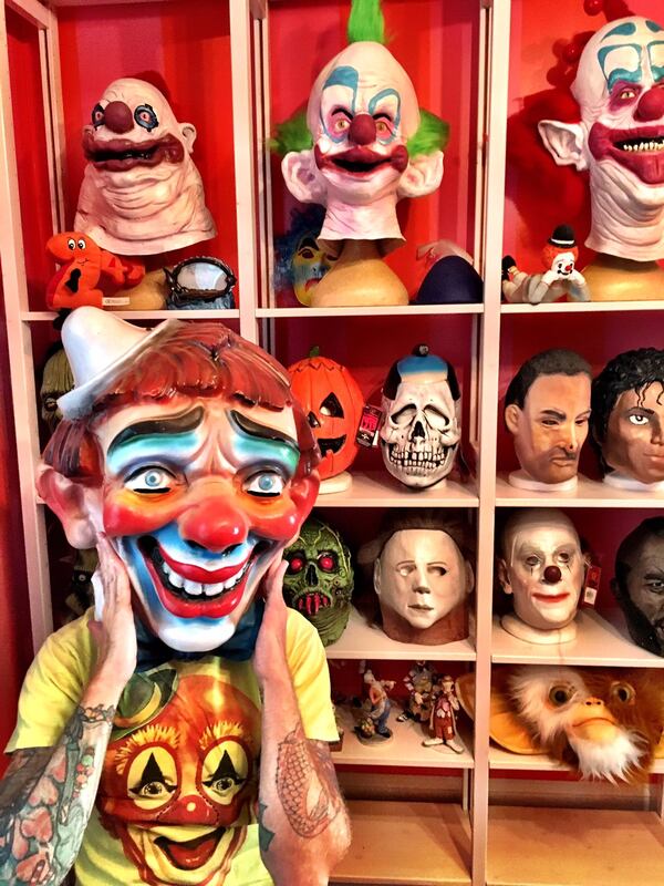  Dailor said he enjoys the colorful aesthetic of clowns. Photo: Susanne Gibboney