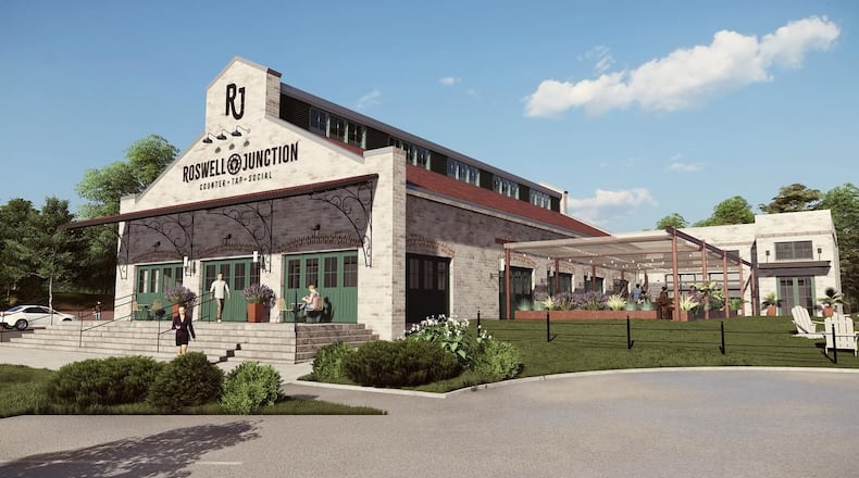Roswell Junction, a multi-use concept that will feature multiple chef-led restaurants, is coming to the former Atlanta Street Baptist Church site. (Courtesy Visit Roswell)
