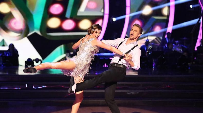 DANCING WITH THE STARS - "Episode 1905" - America's votes are in and the nine remaining celebrities switched professional dance partners on MONDAY, OCTOBER 13 (8:00-10:01 p.m., ET) on "Dancing with the Stars." International pop superstar Jessie J was the guest judge alongside Julianne Hough, Carrie Ann Inaba and Bruno Tonioli, in addition to kicking-off the night with a medley of her hit songs "Bang Bang" and "Burnin' Up" featuring the Pros. For the first time this season couples danced to new styles of dance including Hip-Hop, Burlesque, and Flamenco among others. (ABC/Adam Taylor) SADIE ROBERTSON, DEREK HOUGH DANCING WITH THE STARS - "Episode 1905" - America's votes are in and the nine remaining celebrities switched professional dance partners on MONDAY, OCTOBER 13 (8:00-10:01 p.m., ET) on "Dancing with the Stars." International pop superstar Jessie J was the guest judge alongside Julianne Hough, Carrie Ann Inaba and Bruno Tonioli, in addition to kicking-off the night with a medley of her hit songs "Bang Bang" and "Burnin' Up" featuring the Pros. For the first time this season couples danced to new styles of dance including Hip-Hop, Burlesque, and Flamenco among others. (ABC/Adam Taylor) SADIE ROBERTSON, DEREK HOUGH