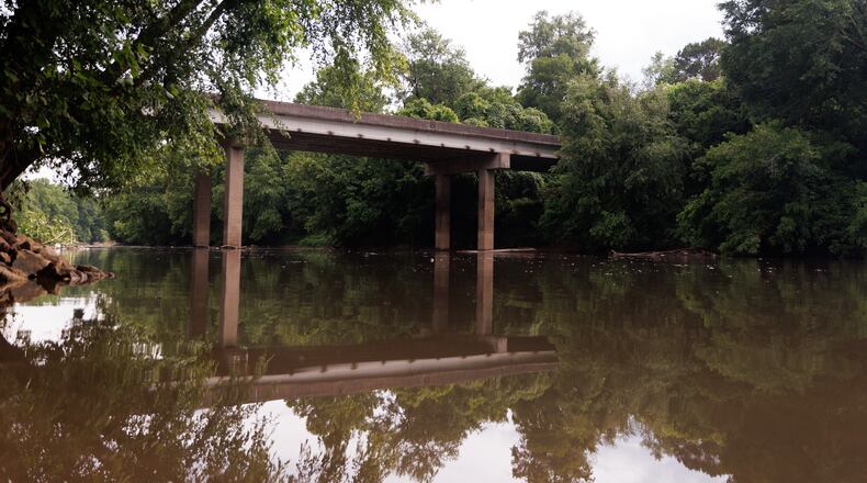The Riverkeeper’s executive director estimated there are thousands of dead fish in the river and called it the worst fish kill he’s seen in his 20 years with the organization. (Estela Muñoz/AJC)