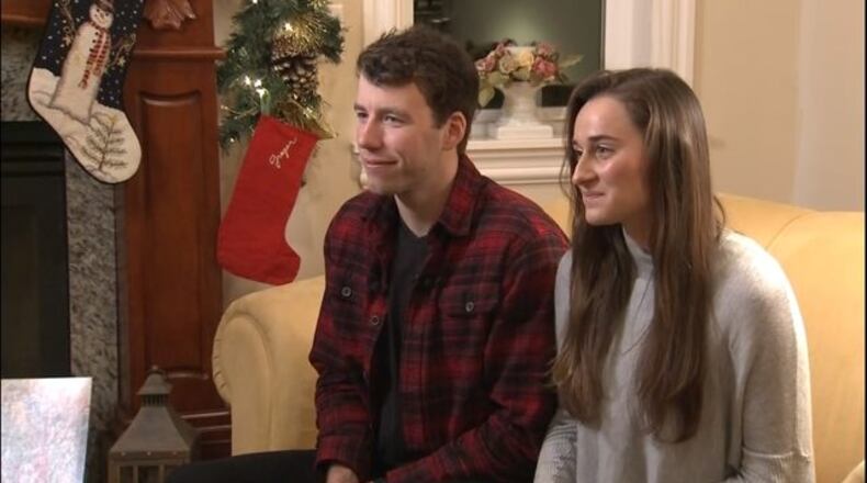 Daniel Konzelman with his girlfriend Alicia Hoverson