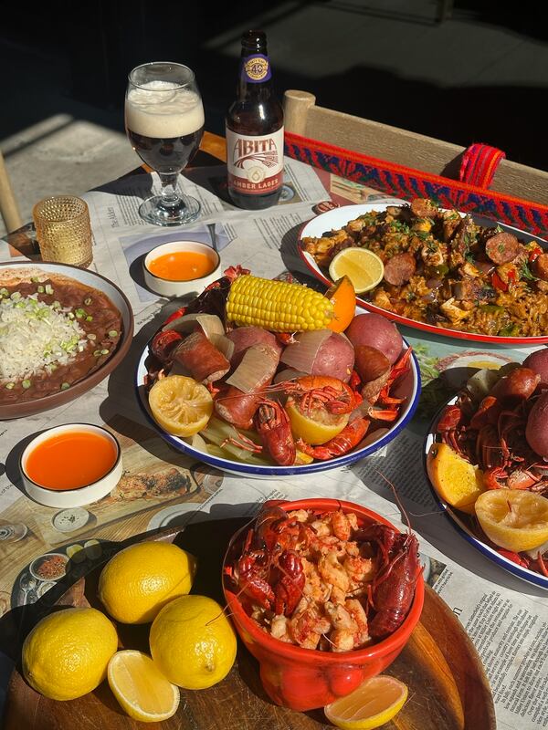 Enjoy an all-you-can-eat crawfish boil at Tio Lucho's this March. (Courtesy of MJT & CO)