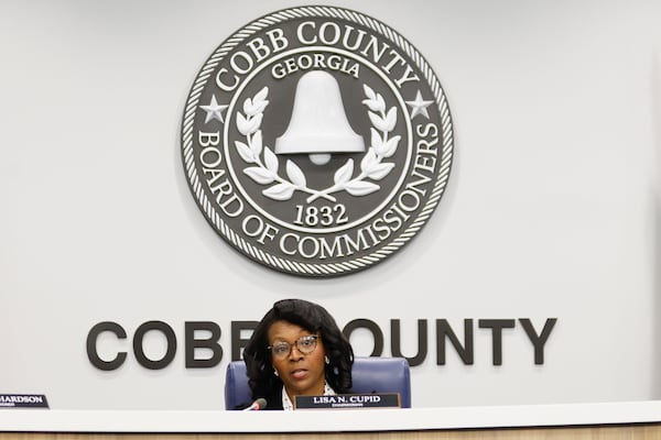 Cool County Commissioner Chairwoman Lisa Cupid  wrote to the district that “there is no valid local legislation designating a commission rate for the collection of school taxes.” 
(Miguel Martinez/AJC)