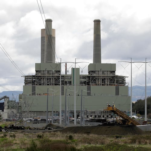 FILE - The coal-burning TransAlta power plant is shown near Centralia, Wash., April 29, 2011. (AP Photo/Ted S. Warren, File)