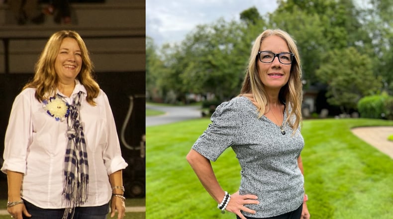 The photo on the left of Danialle Vesser was taken in 2016. The photo of her on the right was taken this month. (Photos contributed by Danialle Vesser).