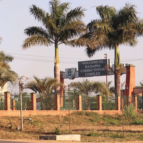 FILE - The Matsapha Correctional Complex is seen in Matsapha, near Mbabane, Eswatini, on Thursday, July 17, 2025. (AP Photo/File)