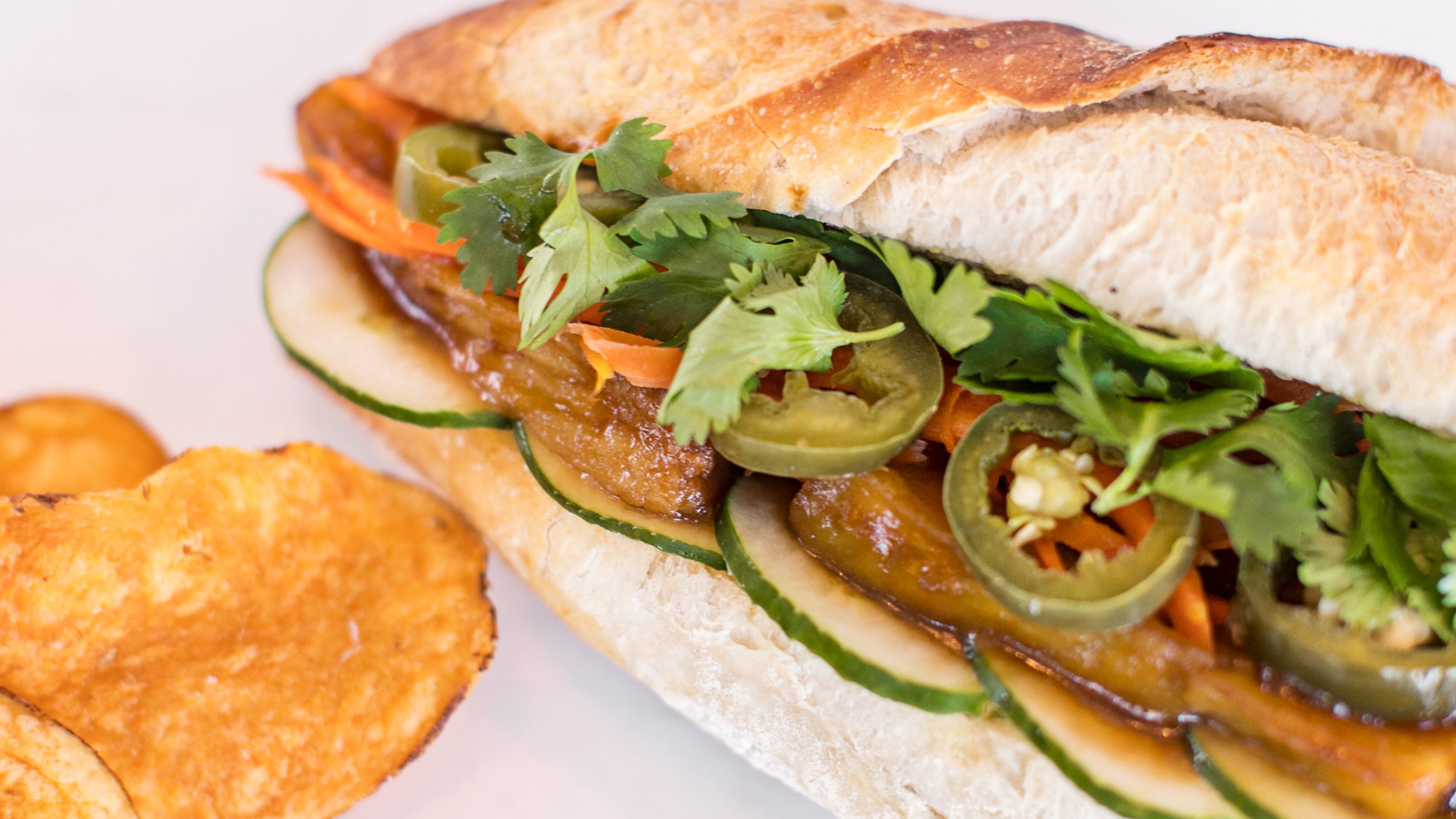 Star Provisions’ eggplant banh mi. (Courtesy of Star Provisions/Treebird Branding)