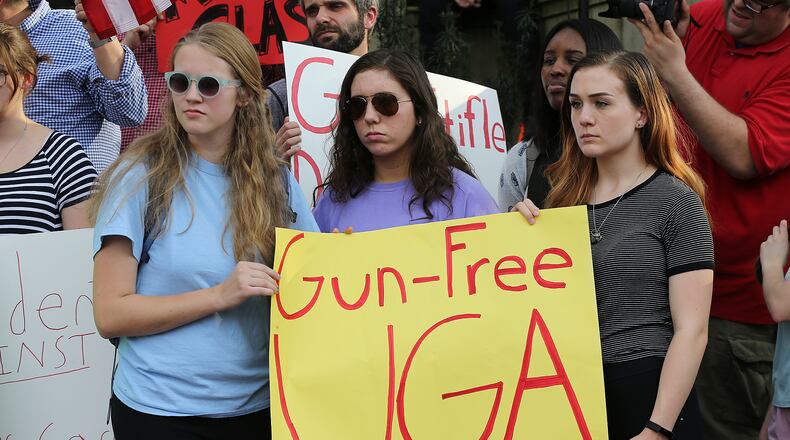 As of Saturday, the University of Georgia is no longer gun free. Campus carry goes into effect. Curtis Compton/ccompton@ajc.com