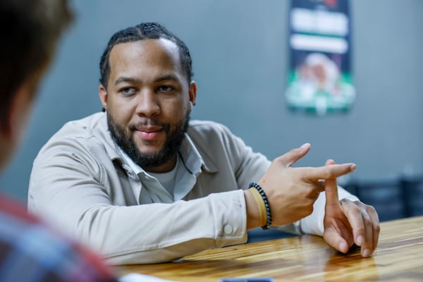 George Wright, the general manager at Harold’s Chicken and Ice Bar in Gwinnett County, recalls the Oct. 19 shooting. (Miguel Martinez/ AJC)