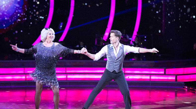 DANCING WITH THE STARS - “Episode 2104” - Each celebrity set out to leave a lasting impression with their dances as they commemorated their most memorable year on "Dancing with the Stars" LIVE on MONDAY, OCTOBER 5 (8:00-10:01 p.m., ET) on the ABC Television Network. Each couple danced to a song of the celebrity's choosing that encompassed a memorable time, or truly incredible experience in their life. These heartfelt performances showcased some of the most exciting choreography and emotionally powerful routines of the season yet. At the end of evening, one couple was eliminated from the ballroom competition. (ABC/Adam Taylor) PAULA DEEN, LOUIS VAN AMSTEL