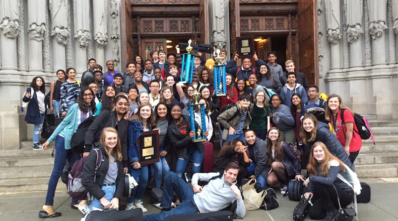 The Woodward Academy Upper School Orchestras and String Machine earned first place in the recent New York Heritage Festival.