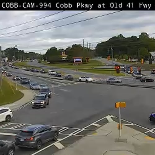 Cobb Parkway lanes have reopened after a crash that killed a pedestrian Monday morning. (Georgia Department of Transportation)