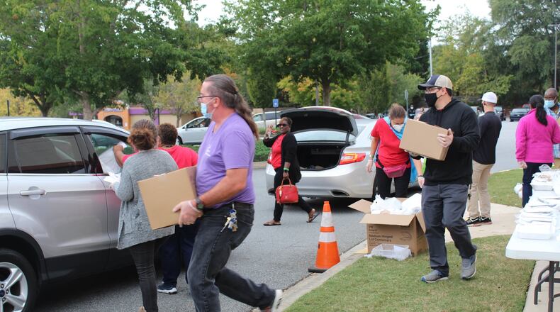 With the reopening of the South Cobb Regional Library in Mableton also comes the return of Drive-Thru Food Pantry events from 11 a.m. to 1 p.m. on the first and third Wednesdays. (Courtesy of Cobb County)