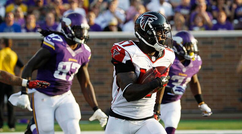 Falcons wide receiver Devin Hester is nursing a sore hamstring.