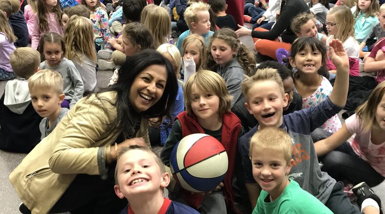 Kindness activist Gabriella van Rij brings her four-step “Make Kindness Your Choice” program to students at Ponderosa Elementary in Houston. CONTRIBUTED BY BOBBIE FOLSOM