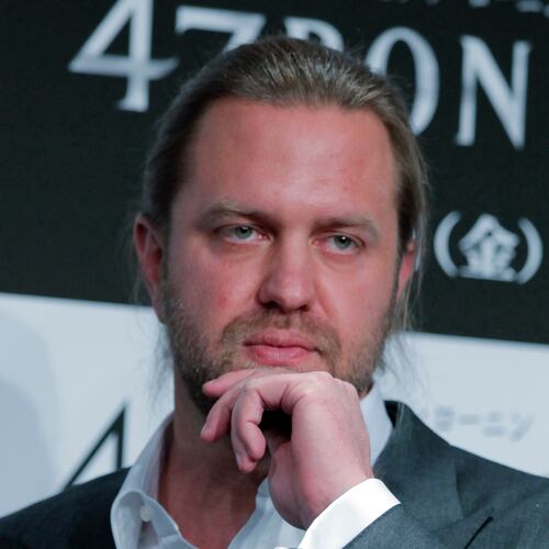 FILE - Director Carl Rinsch poses for photographers during a news conference to promote his 3-D film "47 RONIN" in Tokyo, Japan, Nov. 18, 2013. (AP Photo/Shuji Kajiyama, File)