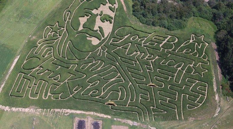 Corn Dawgs posted this photo of their maze on its Facebook page
