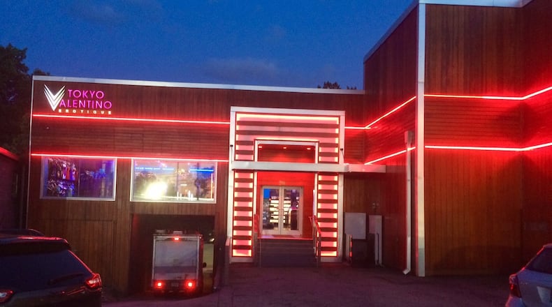 Tokyo Valentino at night. Photo by Bill Torpy