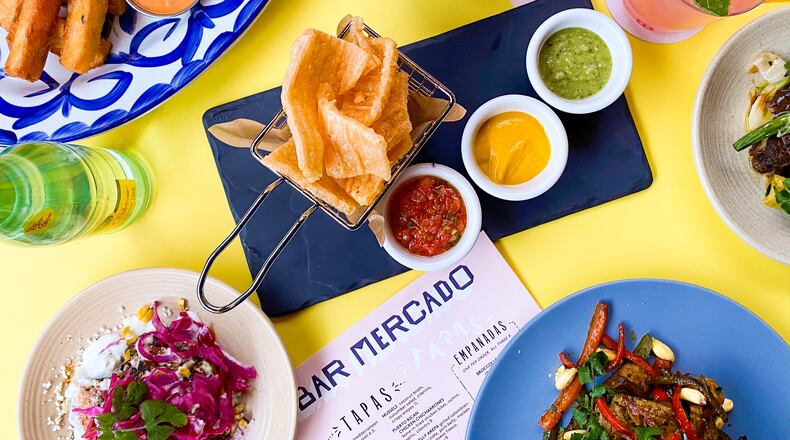 New menu items from Bar Mercado after shifting from traditional Spanish tapas to a Latin American menu. COURTESY OF BAR MERCADO