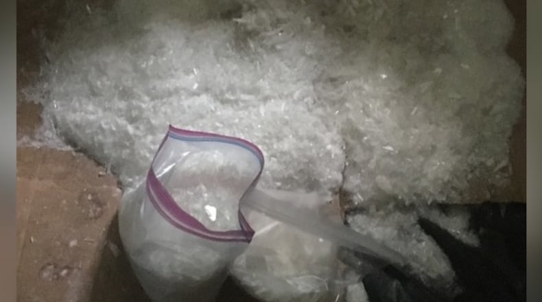 Authorities seized methamphetamine in a North Georgia operation. (Credit: Appalachian Regional Drug Enforcement Office)