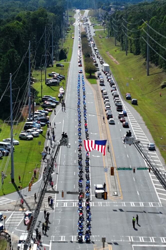 Deputy Marshall Ervin Jr. fureral procession