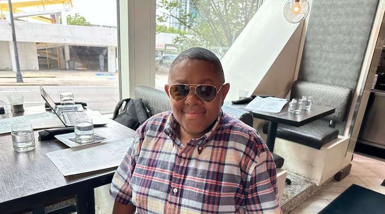 Atlanta resident Emmanuel Lewis, best known as "Webster" in the 1980s, is an organizer behind a radio, music and film summit at the Hilton Atlanta Airport August 16-18, 2024. RODNEY HO/rho@ajc.com