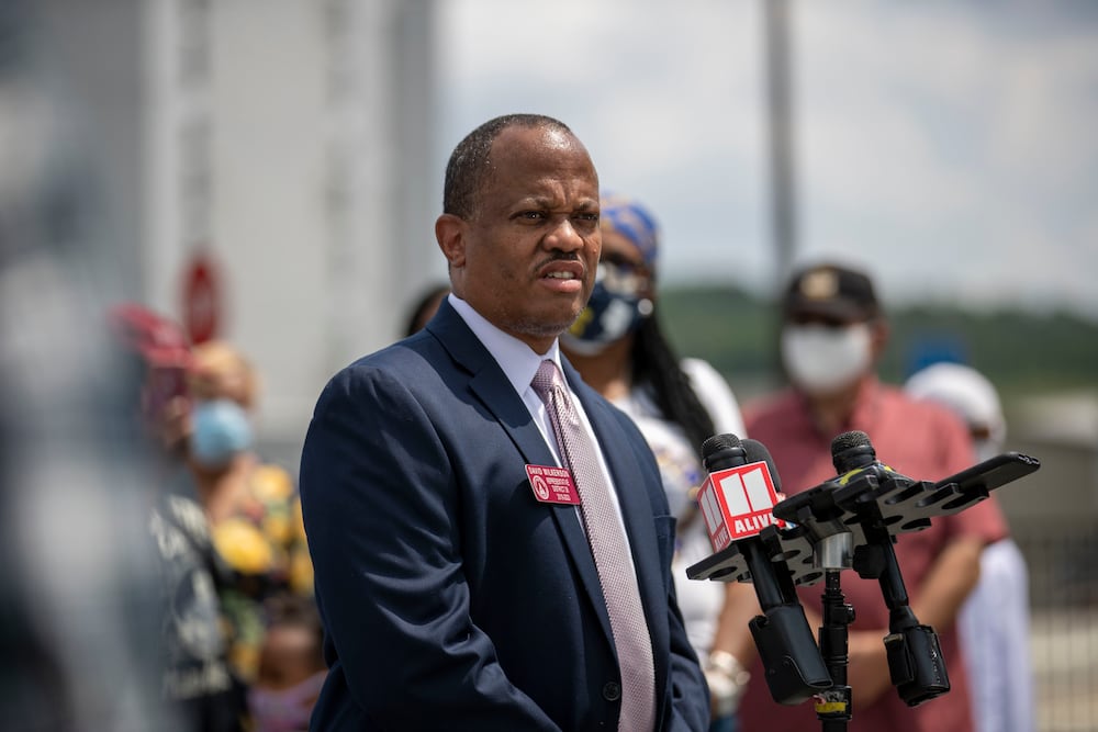 State Rep. David Wilkerson, D-Powder Springs, is leading a news conference today about the Cobb County Board of Education.