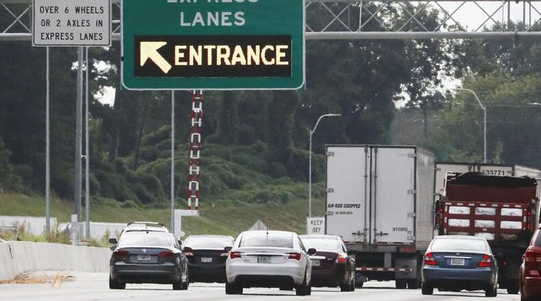 The Georgia Department of Transportation plans a new Northwest Corridor Express Lanes access ramp at Akers Mill Road in Cobb County. The new ramp will open in 2023. AJC FILE