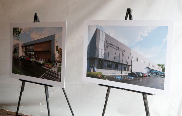 Renderings show the planned design for the future home  home of America's Second Harvest during a ceremonial groundbreaking on Monday December 12, 2022 on Chatham Parkway.
