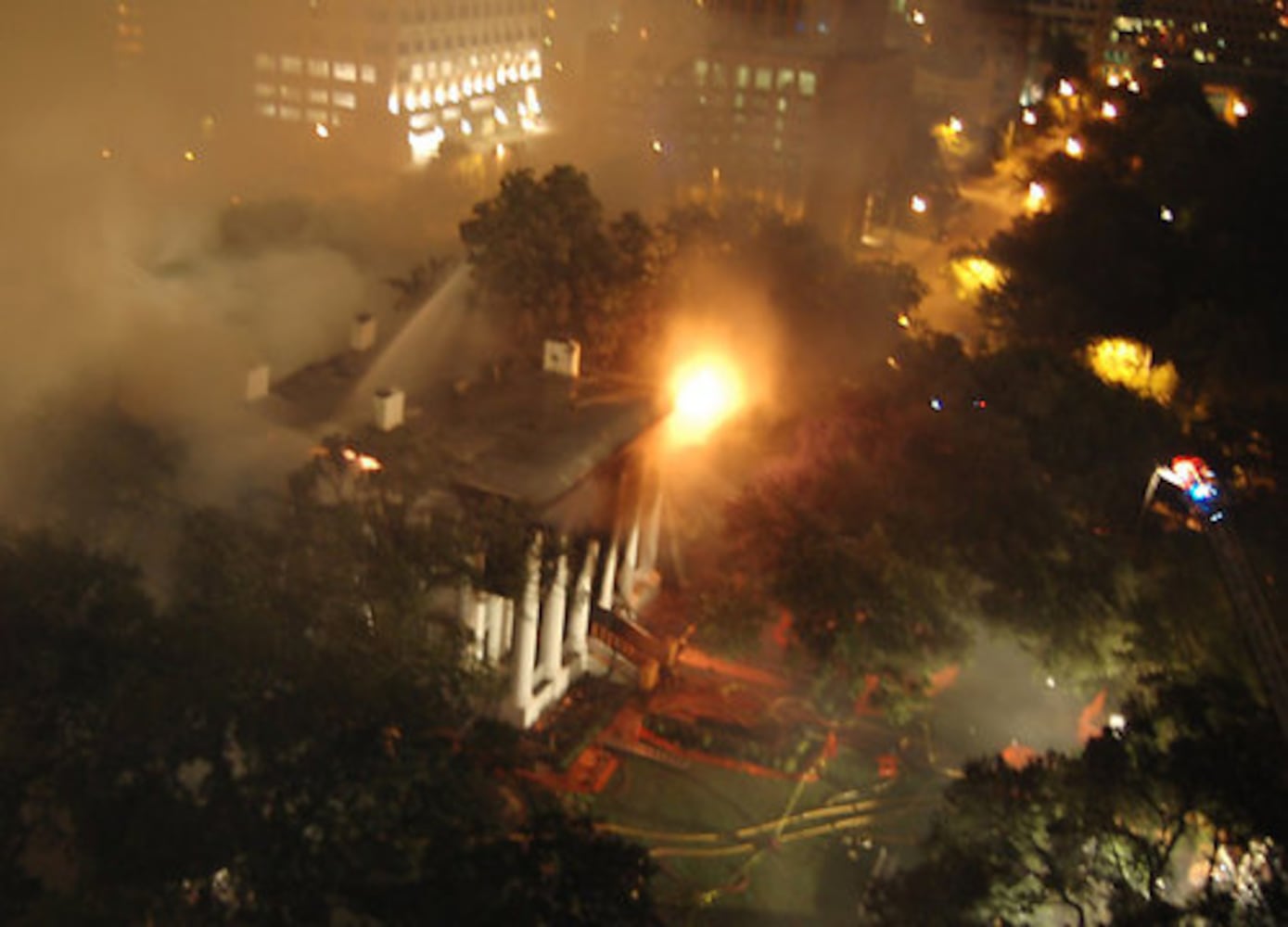 Fire at the Texas governor's mansion