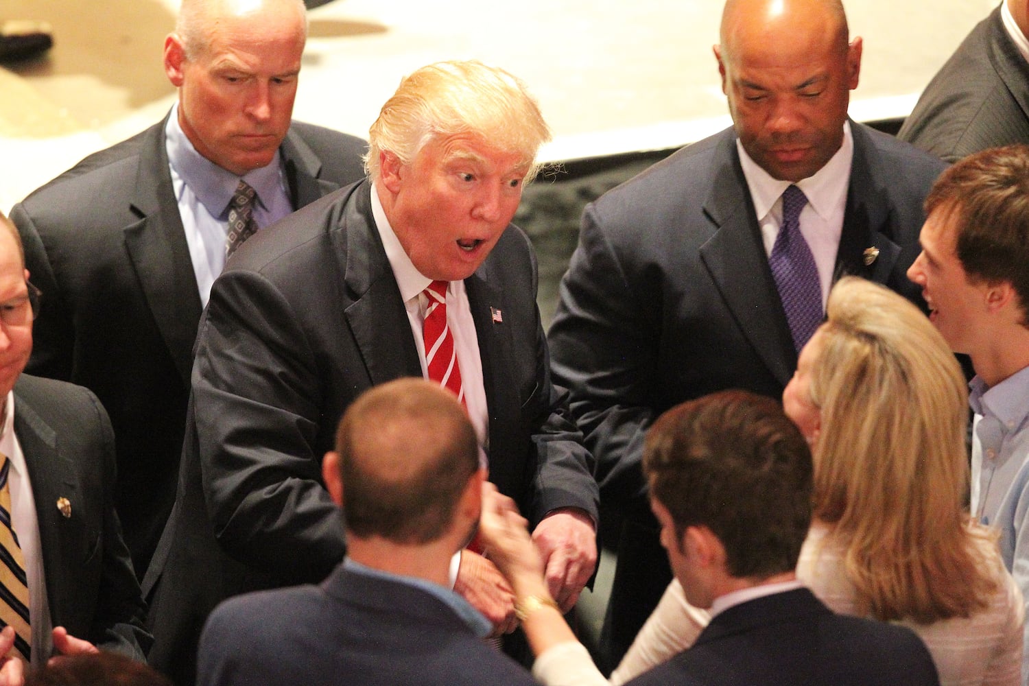 The scene: Donald Trump visits Atlanta