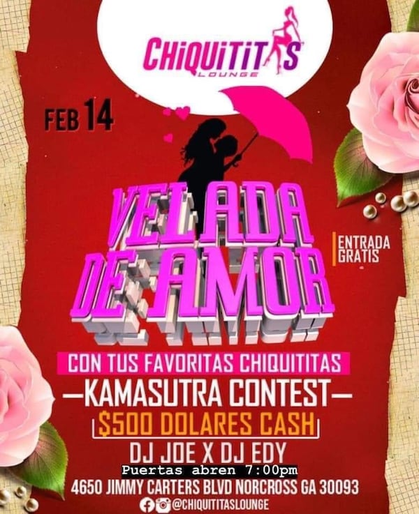 The stunt was part of a competition hosted by the nightclub, which offered a cash prize of $500, according to a flyer posted to the club’s Facebook page.