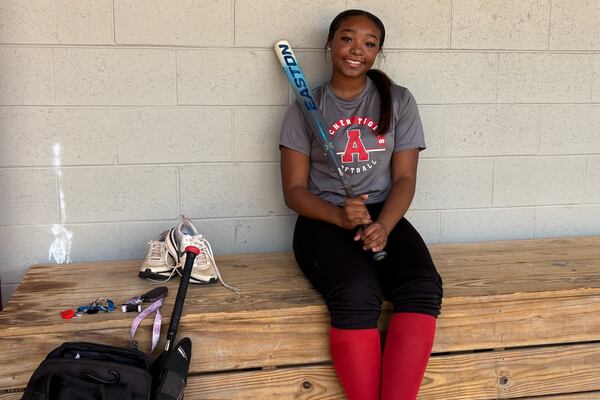 Despite the nickname "Fire," first baseman/third baseman Mia Johnson doesn't get too high or too low, 
Archer coach Emily Wilson said. (Stan Awtrey/AJC)