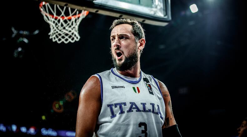 Marco Belinelli scored 18 points for Italy in a loss to Serbia Wednesday in EuroBasket 2017. Photo courtesy of FIBA.