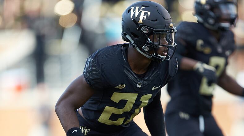 Former Columbus player Essang Bassey just completed his senior season at Wake Forest. A cornerback, Bassey got all-ACC recognition each of the past three seasons. Bassey was a Class AAAA first-team all-state player in 2015. Photo: Brian Westerholt/Sports On Film