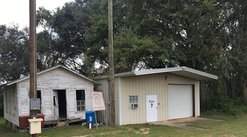 The elections board in Randolph County is considering closing three of the county’s nine precincts, including the 4th District precinct that serves as volunteer Fire Station 7. Mark Niesse / mark.niesse@ajc.com