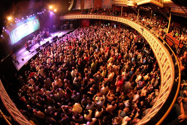Drive-By Truckers, an alternative country/Southern rock band based in Athens, jammed out at an energized, nearly full Tabernacle Friday night in Atlanta, October 10, 2014.