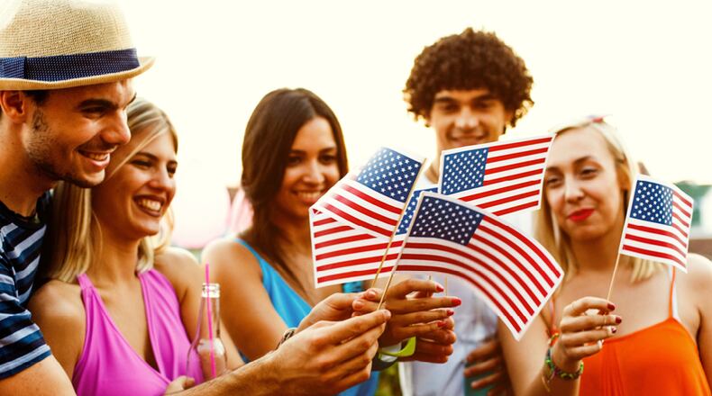 1. Savor one special adults-only drink 2. Go with white paper products to save money 3. Forget party-sponsored fireworks and use displays nearby 4. Eat cheap foods, not expensive ribs and burgers 5. Play like the kids with a water blob