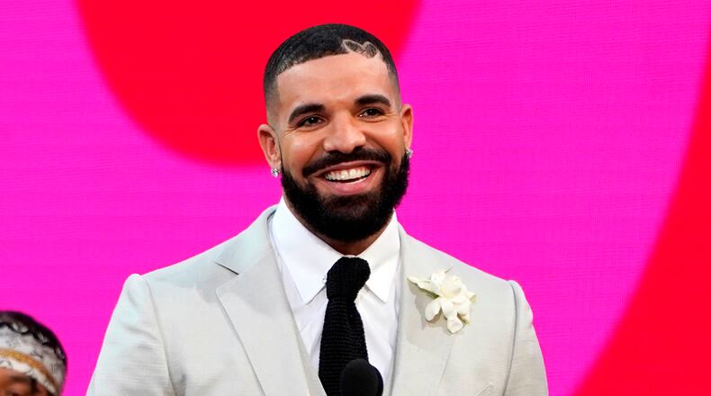 FILE - Drake appears at the Billboard Music Awards n Los Angeles on May 23, 2021. (AP Photo/Chris Pizzello, File)