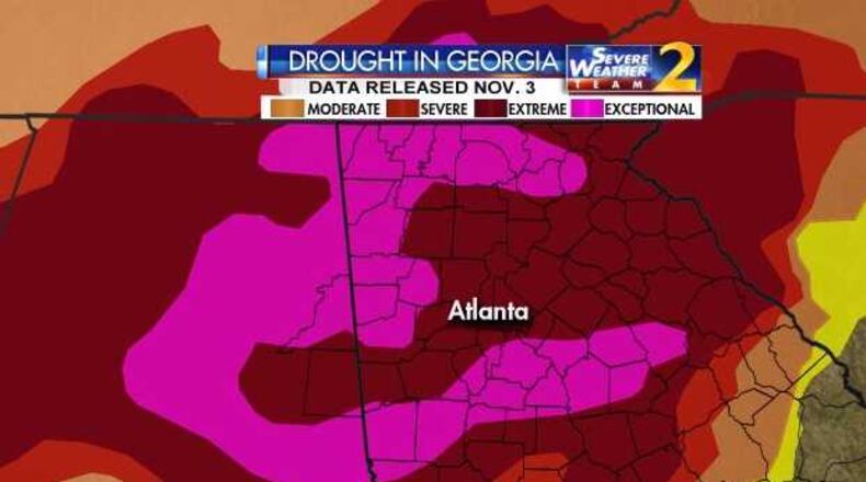 Drought conditions are getting worse in North Georgia. (Credit: Channel 2 Action News)