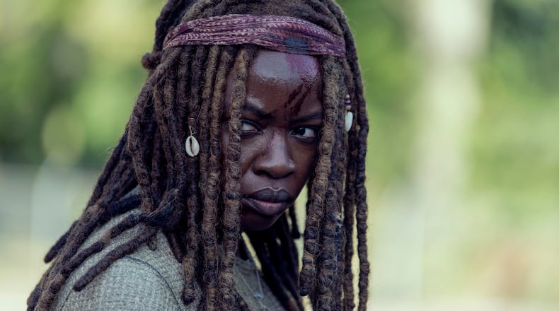 Danai Gurira as Michonne - The Walking Dead _ Season 9, Episode 14 - Photo Credit: Gene Page/AMC