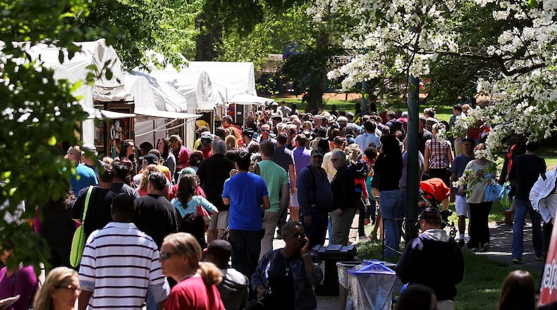 The annual Atlanta Dogwood Festival will be held April 10-12 in Piedmont Park. AJC FILE PHOTO