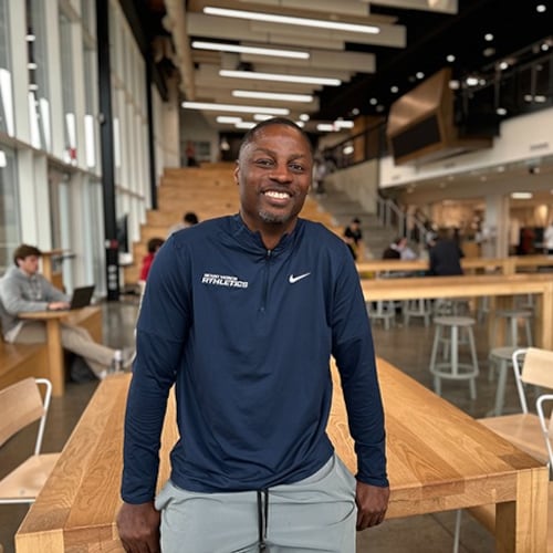 Terrence Edwards, a former Georgia wide receiver, was named head football coach at Mount Vernon in January 2024. (Courtesy of Mount Vernon)