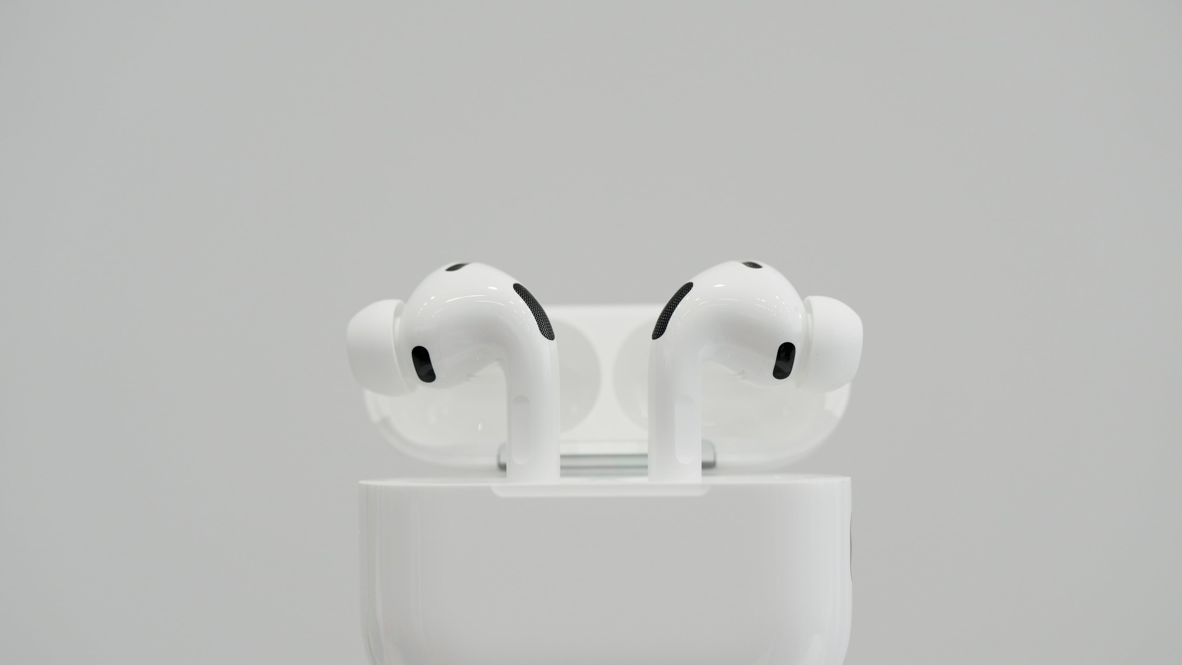 The AirPods Pro 3 are displayed during an announcement of new products at Apple Park on Tuesday, Sept. 9, 2025, in Cupertino, Calif. (AP Photo/Godofredo A. Vásquez)