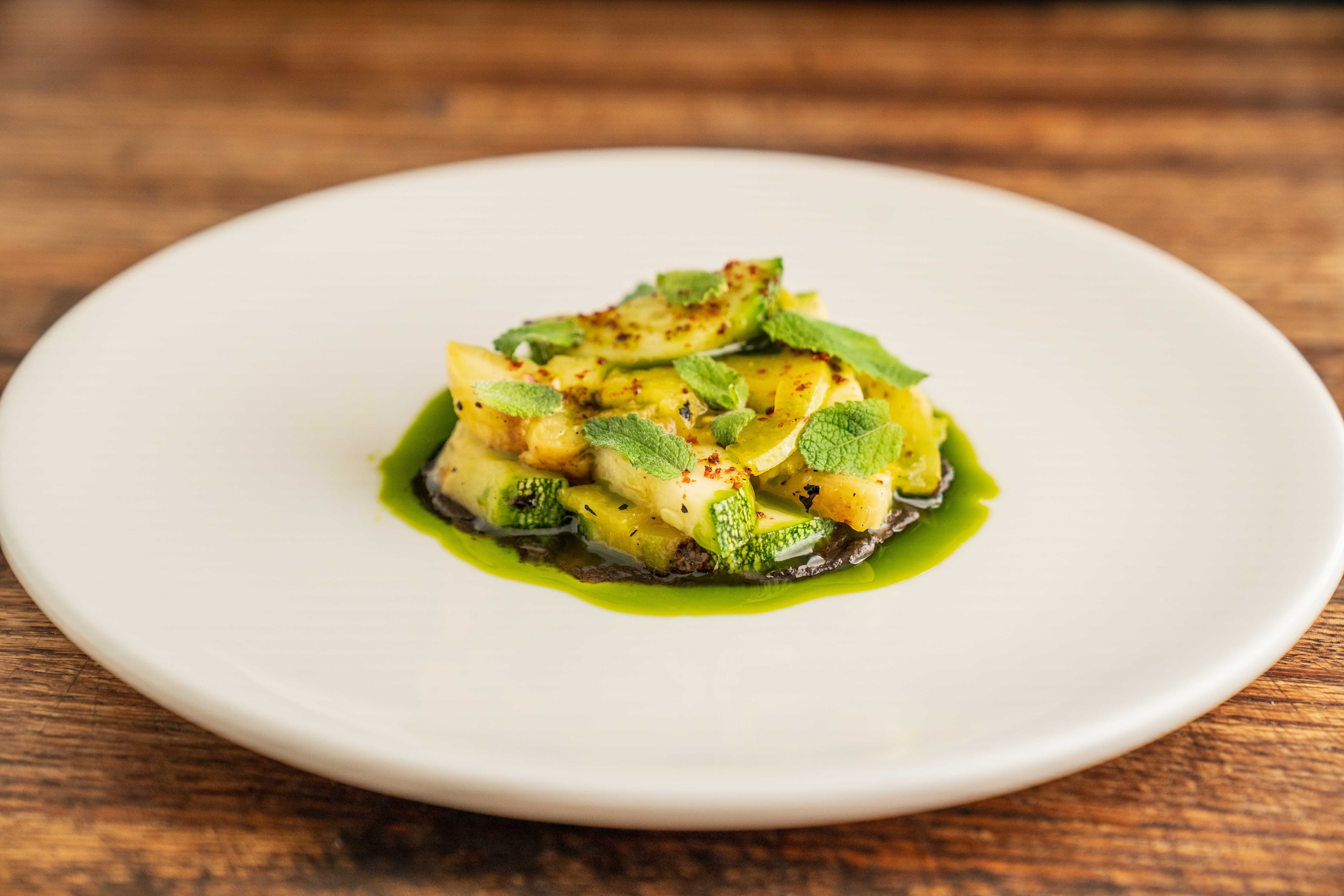 Summer squash at Gunshow. (Credit: Blake Studwell, courtesy of Gunshow)