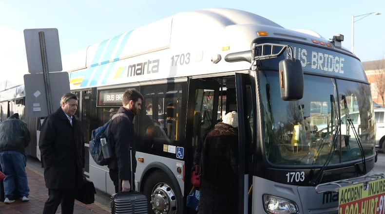 Scores of MARTA bus drivers called in sick Monday through Wednesday, but disruptions were down substantially Thursday morning.